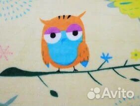 Детский плед новый 100*140 из велсофта