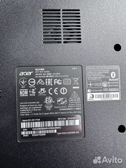 Ноутбук acer ES1-531