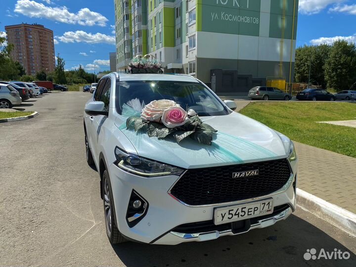 Свадебные украшения на авто Цветок