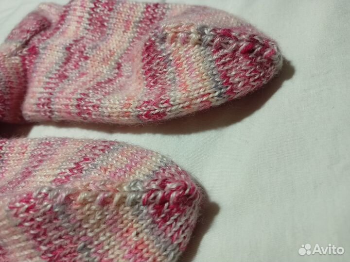 Носки шерстяные вязаные размер 36-38 ручной работы