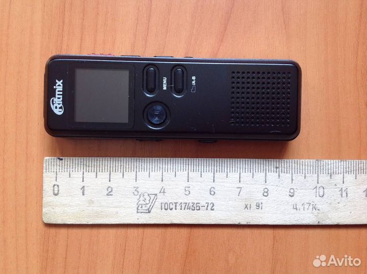 Диктофон цифровой с дисплеем Ritmix 8 гб