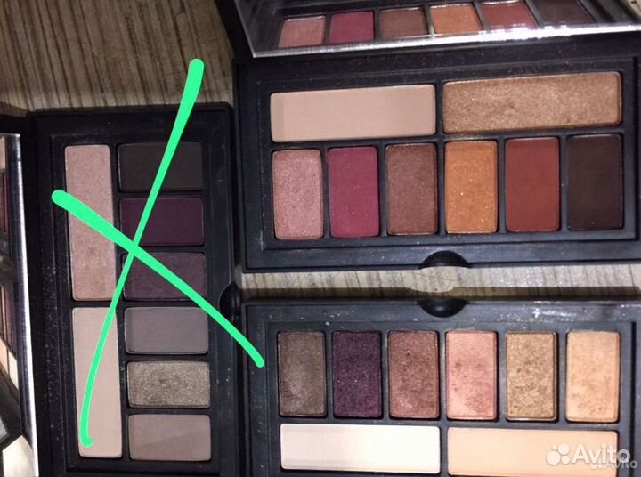 Палетки теней, пигменты, карандаши kiko