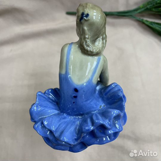 Старинная фарфоровая статуэтка балерина (сзр)