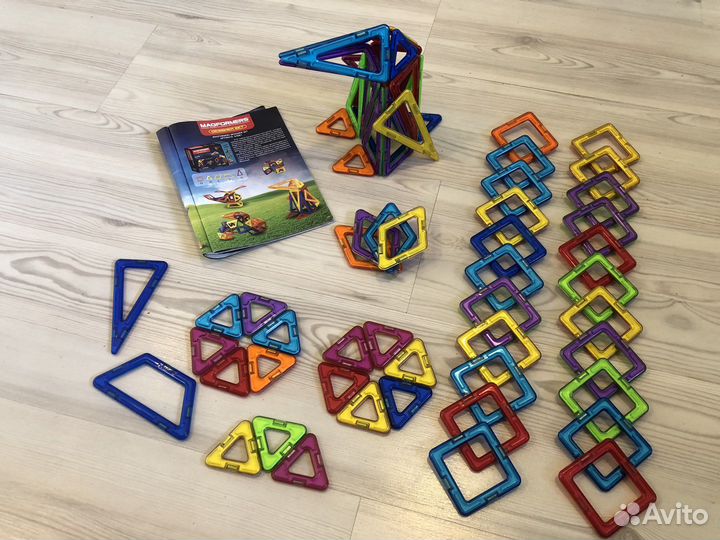 Конструктор и колеса Magformers арт. 63081 62дет