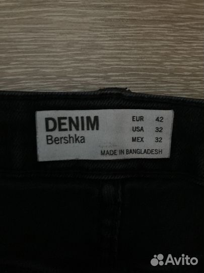 Джинсы bershka черные размер 32