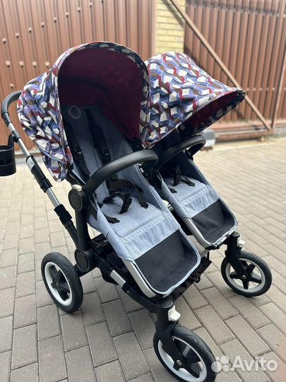 Коляска bugaboo donkey для двойни 3 в 1