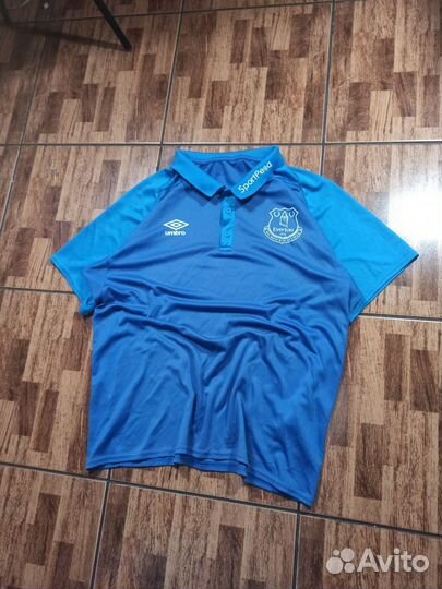 Поло Everton X Umbro размер L оригинал