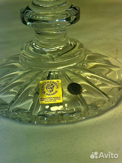 Ваза хрустальная Чехия