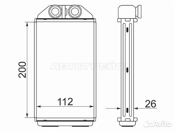 Радиатор отопителя салона toyota corsa, toyota raum, toyota raum EXZ1# 97-03, toyota RAV4, toyota RA