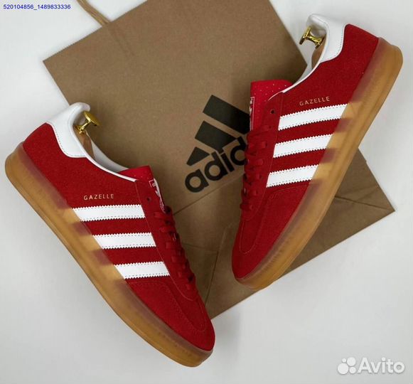 Кроссовки Adidas Gazelle Red (Арт.35155)