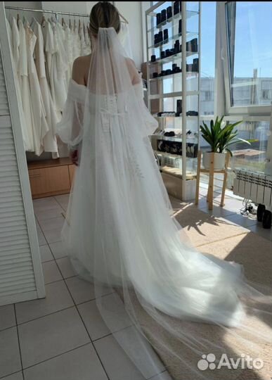 Свадебная фата новая