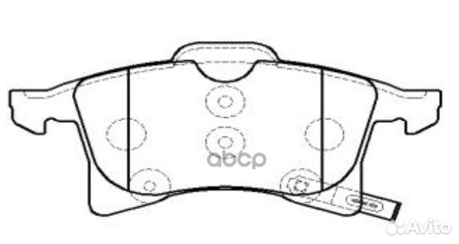 Колодки тормозные перед opel astra G/H/corsa