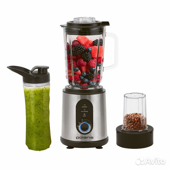 Блендер стационарный Polaris PTB 1834G, серебристы