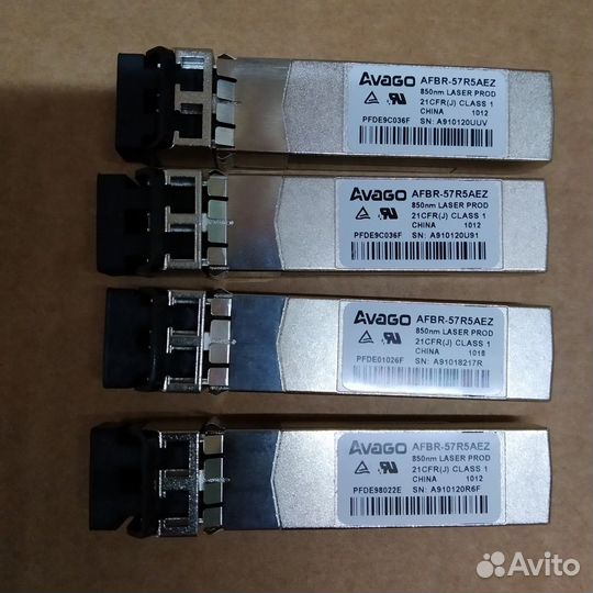 SFP Трансиверы jdsu, Finisar, Avago, Intel 4Gbs