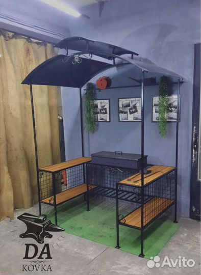 Мангал с крышей от производителя