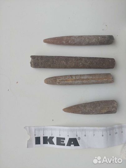 Белемниты чертовы пальцы 4 шт