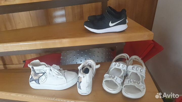 Кеды diesel 32р, босоножки Gucci, кеды nike