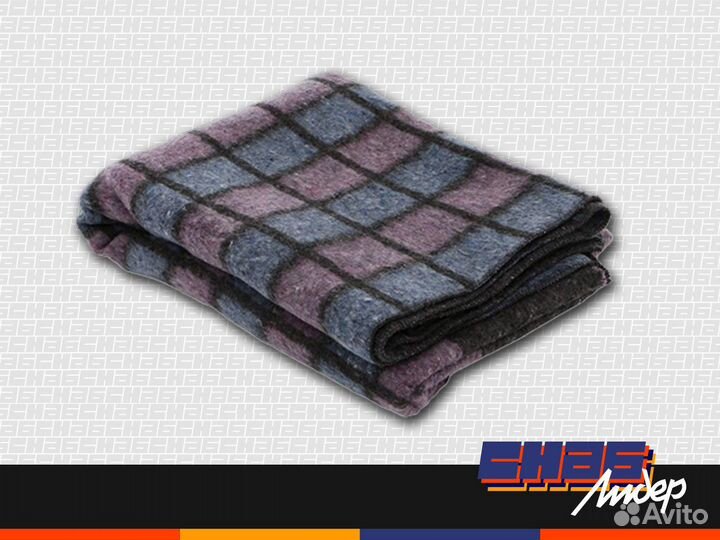 Одеяло 1,5сп, 140x205см полушерстяное