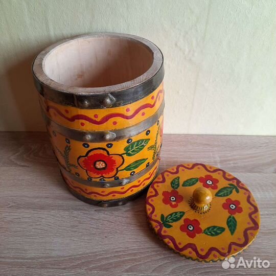 Бочка дерево для продуктов 2 шт