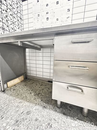 Стол производственный из нержавейки бу