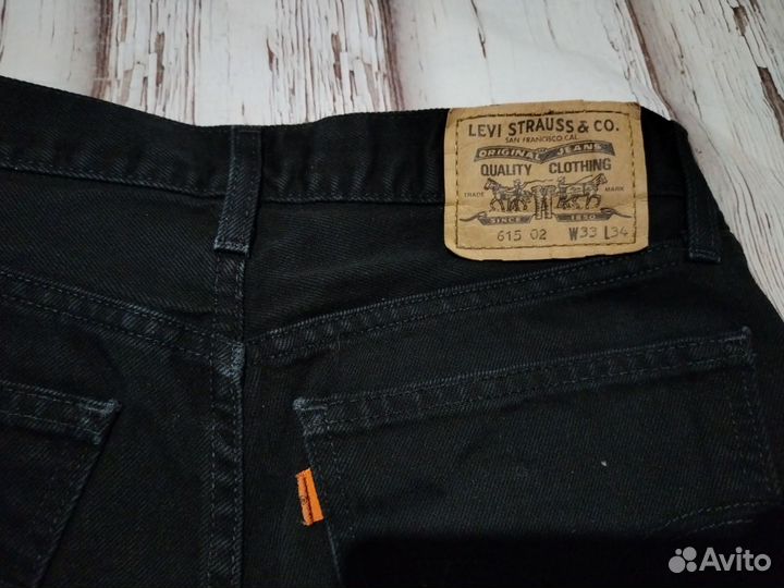 Джинсы levis 516 made in UK чёрные