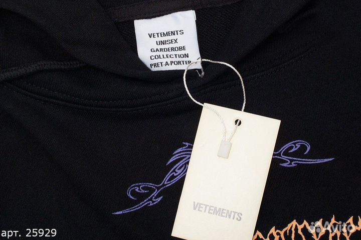 Худи Vetements Черное