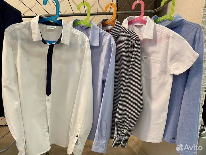 Рубашки, брюки,костюм, куртка, обувь для школы