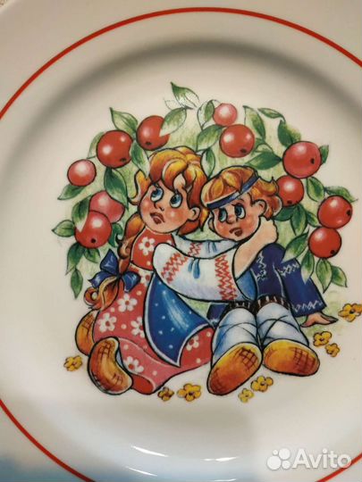 Набор детской посуды фарфор