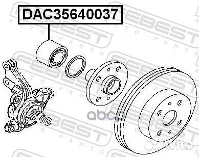 Подшипник ступ. пер. Daihatsu Cuore/Move 1.0