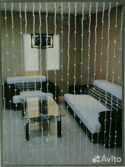 Шторы из капроновой ленты с бусинками