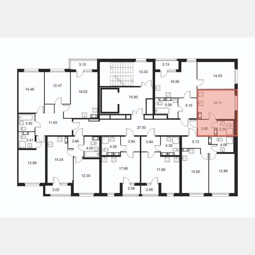 Квартира-студия, 21,2 м², 3/9 эт.