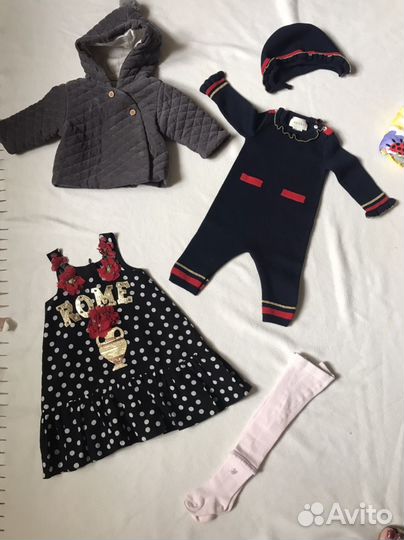 Gucci Dolce Burberry Stella Mccartney р.3/6/9/12м