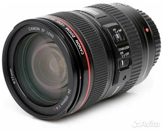Объектив Canon EF 24-105mm f/4L IS USM, черный
