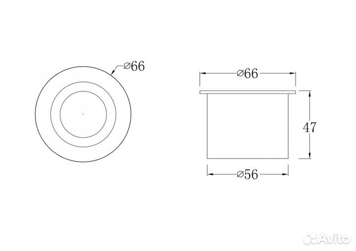 Встраиваемый светильник Maytoni O037-L3W3K Limo