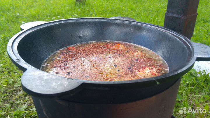 Казан чугунный узбекский 10л