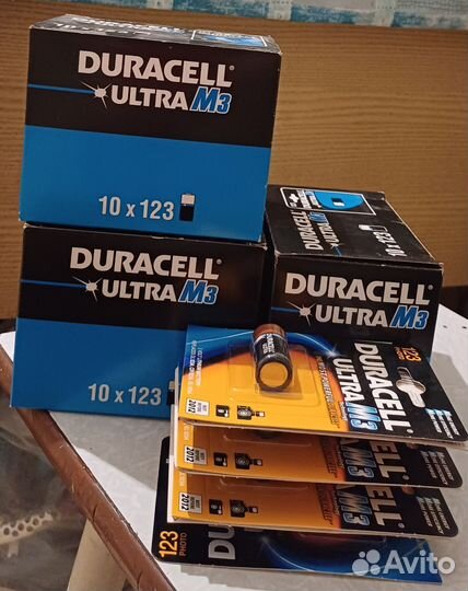 Батарейка duracell ultra M3 lithium 123 3 volt