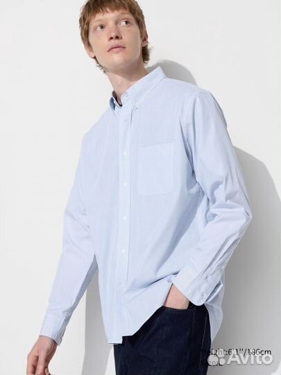Рубшки uniqlo Broadcloth