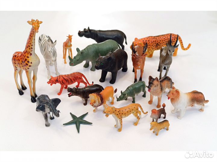Фигурки животных реалистичные набор 20шт