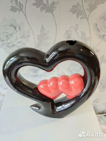 Ваза декоративная Сердце декор подарок