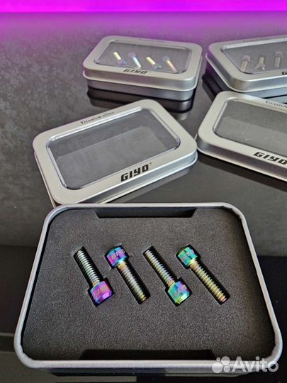 Титановые болты для тормозного калипера велосипеда