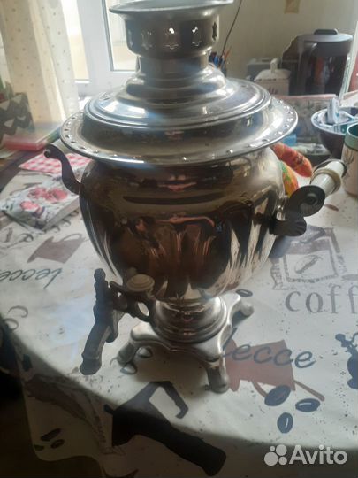 Самовар электрический СССР с чехлом