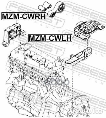 MZM-cwrh подушка двс правая Mazda 3 BK/BL / 5