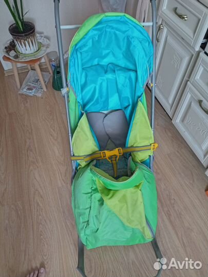 Детские санки с колесами сзади