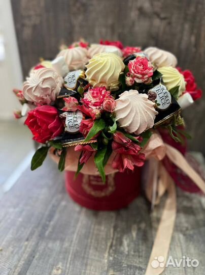 Съедобные букеты с живыми цветами
