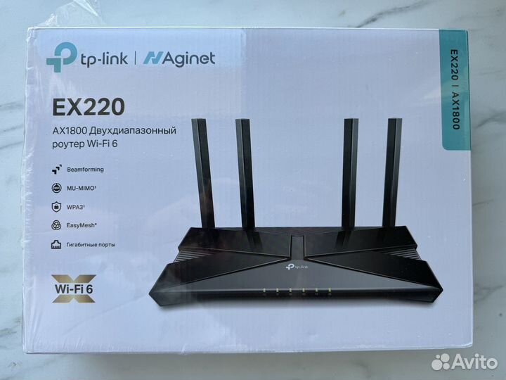 Роутер Wi-Fi 6 TP-Link EX220 / AX1800