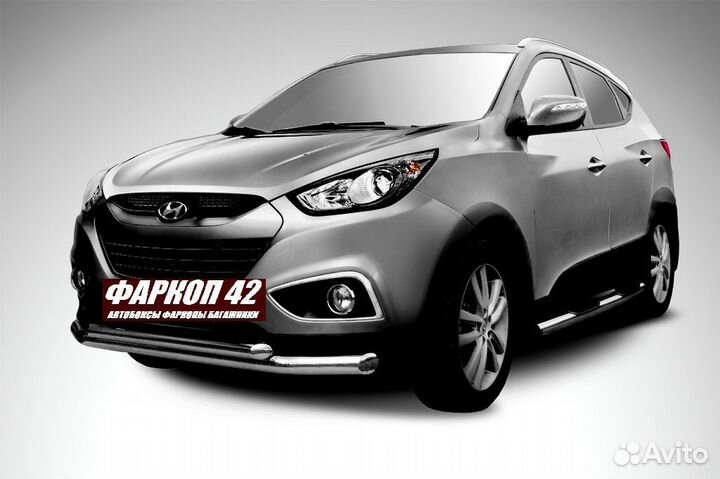 Защита переднего бампера Hyundai IX-35