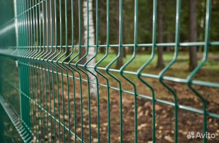 Сетка для забора 3д