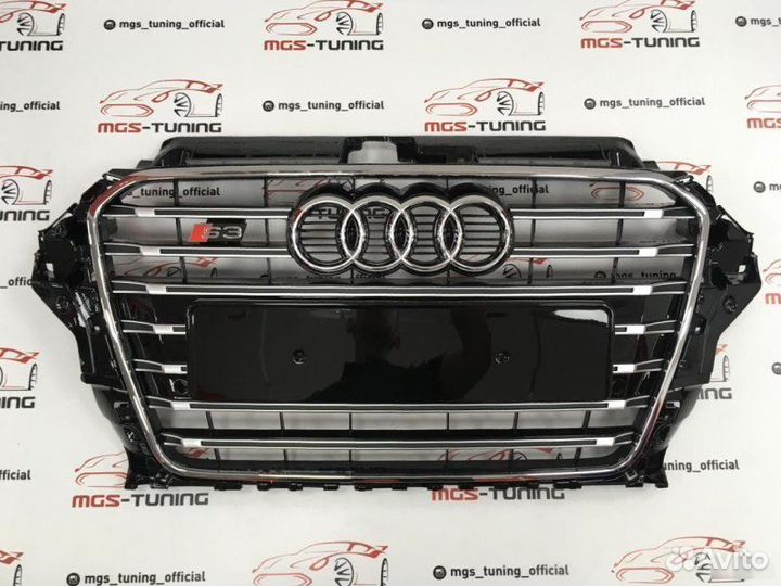 Решетка на Audi A3 в стиле S3 12-16гг. дизайн 1
