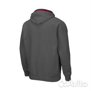 Мужская темно-серая толстовка с молнией во всю дли