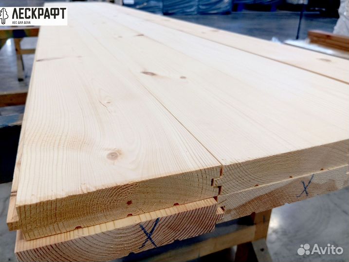 Доска пола 27*141*3000 сорт C ангарская сосна